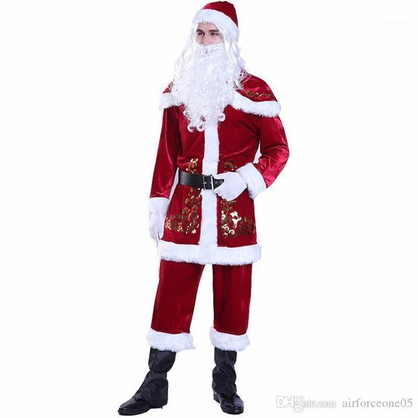 

womens fashion santa claus theme costume cosplay couple matching clothes merry christmas designer cosplay clothes mens, Black;red
