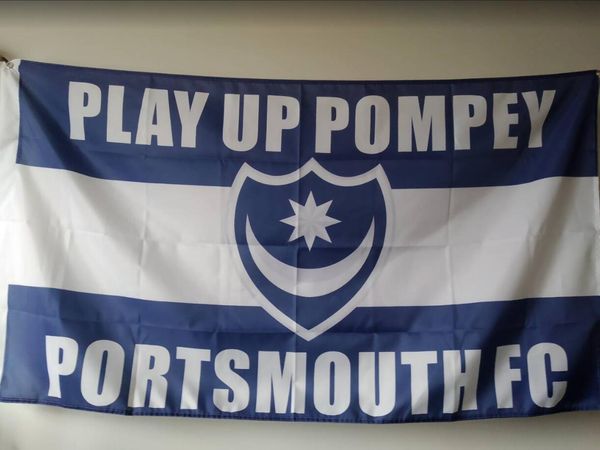 

Портсмут флаг 90 x 150 см полиэстер футбольный клуб Англии спортивный баннер