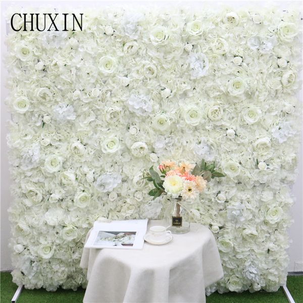 

new homemade 40cm * 60cm dahlia rose flower wall wedding diy background artificial flower decor home festival event scene layout