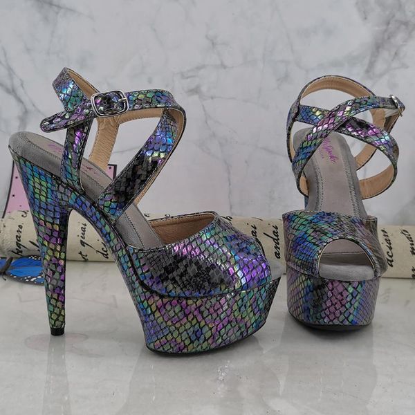 

leecabe 15cm fancy pole dance sandals lady shoe high heel platform pole dance shoes