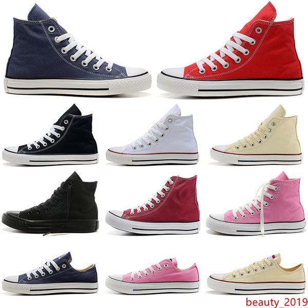 

new designer canvas shoes casual skateboard sneakers men women 10s black white navy blue red fashion classic slip on platform skate shoe