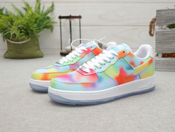 

new forces low tie dye chicago white 1 one mens designer shoes for men womens forced sports air sneakers trainers size 11, Black