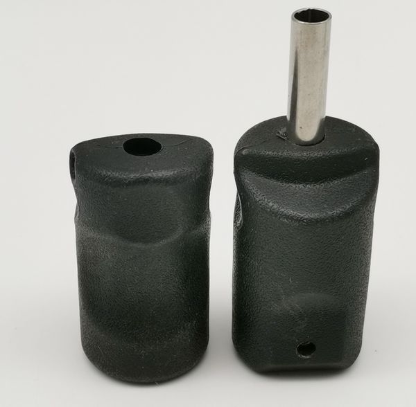 

4pcs new arrival black plastic rubber tattoo gorilla grip cover 25mm tattoo grip tube grip