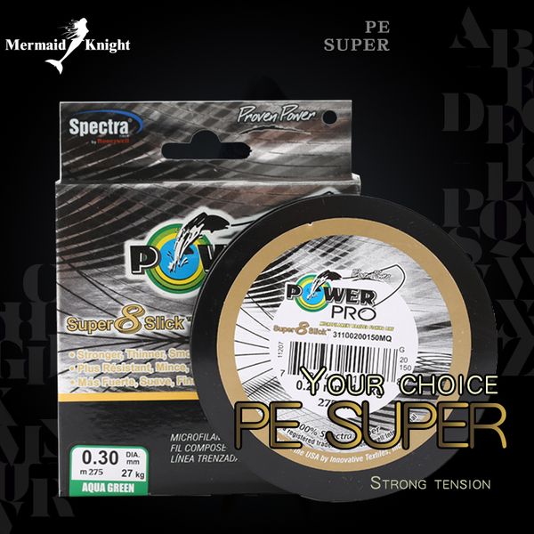 

fishing line pro power 275m/300yds original 8 braided fishing line monofilament pe braided weaves 10lb-80lb