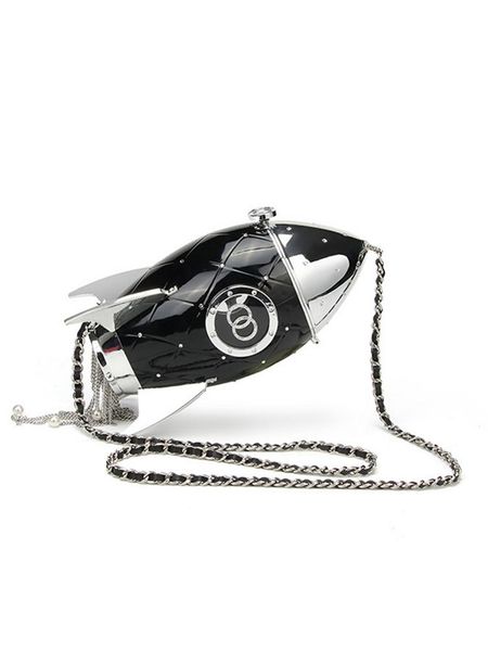 

women shoulder bag personality fashion contrast color chain rocket handbag crossbody mini messenger bags women bags