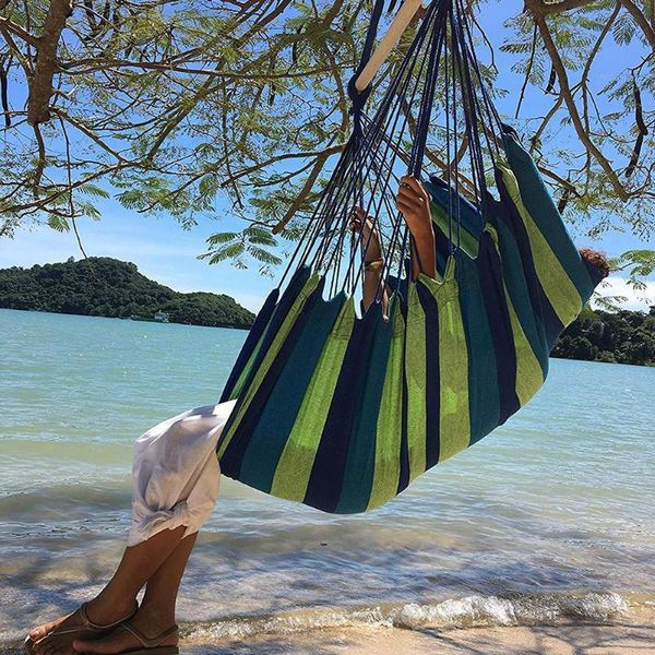 

portable travel camping hammock hanging home bedroom bed lazy swing outdoor camping chair indoor hammock lazy chair new hot