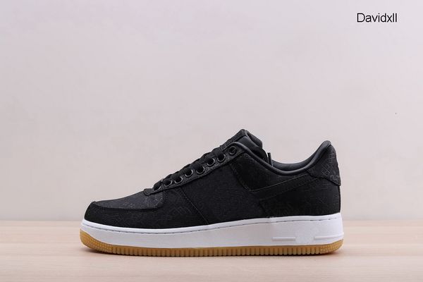 

2019 new clot x 1 one premium game royal blue silk basketball shoes women men black white trainers sports sneakers chaussures