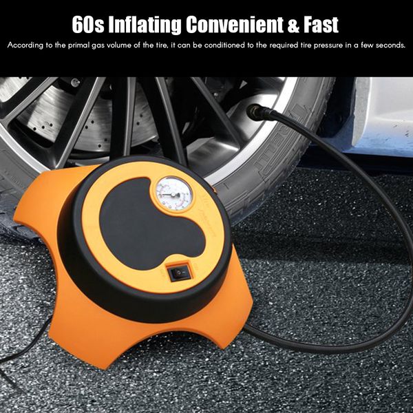 

воздушный компрессор dc 12 в портативный насос шин надувное с манометром для автомобилей велосипедов автомобильные аксессуары