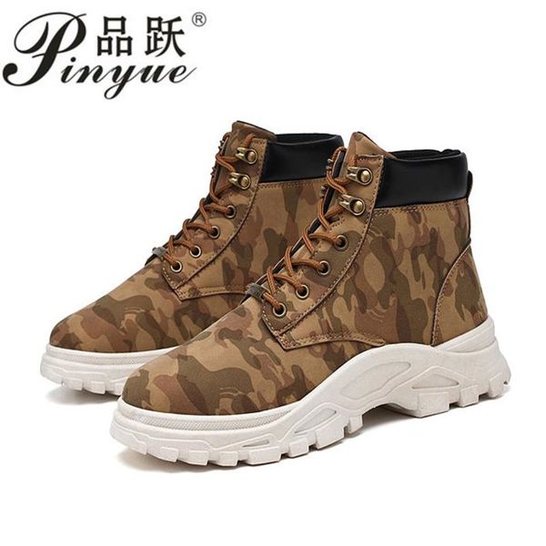 

men shoes spring fashion boots shoes man high camouflage desert boots, Black