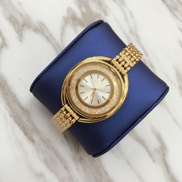 

2018 new fashion style women watch full diamond lady steel chain wristwatch luxury quartz clock leisure fashion designer watch, Slivery;brown