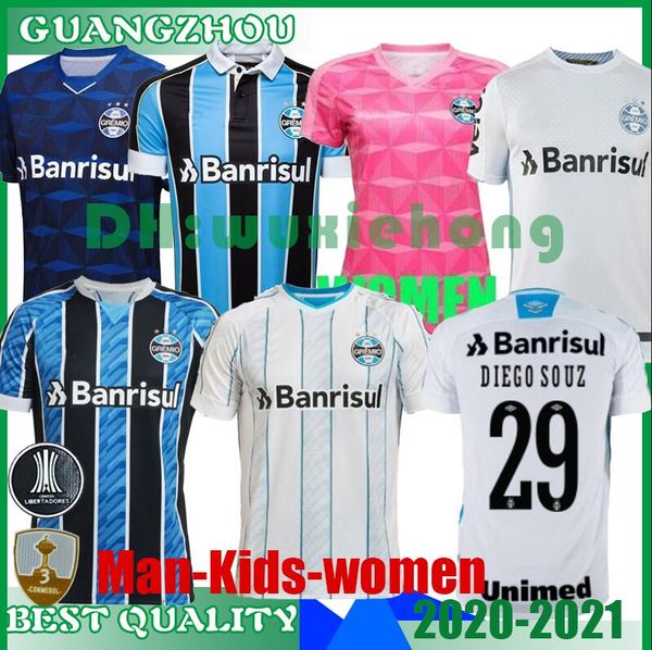 

2020 2021 Гремио Паулиста человек Женский дети футбол Джерси 20 21 Гремио Johnath Geromel KANNEMANN Луан EVERTON Футбол футбол рубашка размер S-XXL