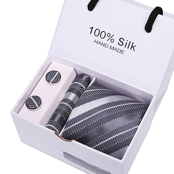 

классическая мода шелковый галстук костюм плед полосатый твердая зеленый оранжевый красный горошек галстука набор для бизнеса человек свадьб, Black;blue