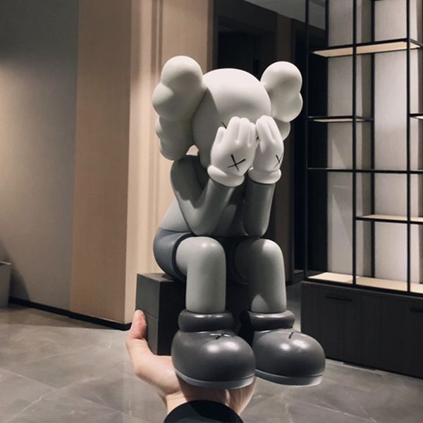 

mand 28cm 1kg kaws originalfake a shy sitting fashion mannequin hand doll pose model in harbor city
