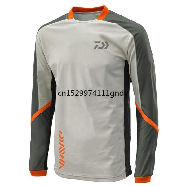 

2020 new outdoor hiking climbing clothes fishing anti uv anti mosquit breathable quick-drying homme hooded fishing shirt, Gray;blue