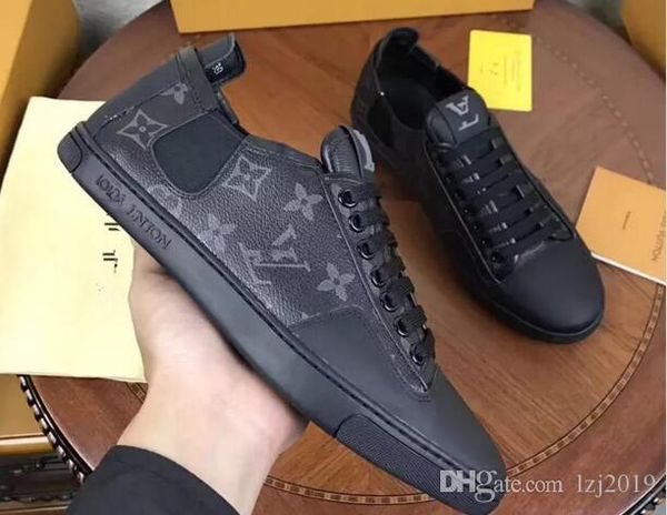 

for sale 2020 winter arrival brand men shoes black genuine leather high-fashion casual shoes men sneakers no51