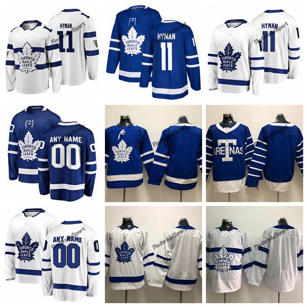 

2018 стадион серии пользовательские торонто maple leafs зак хайман хоккейные майки старинные торонто аренас 11 зак хайман сшитые трикотажные, Black;red