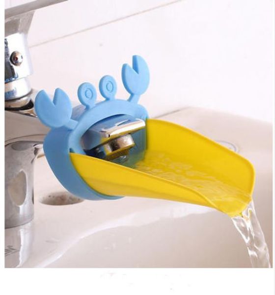 

1pc baby bathroom cute extender crab shape kid washing hands faucet sink