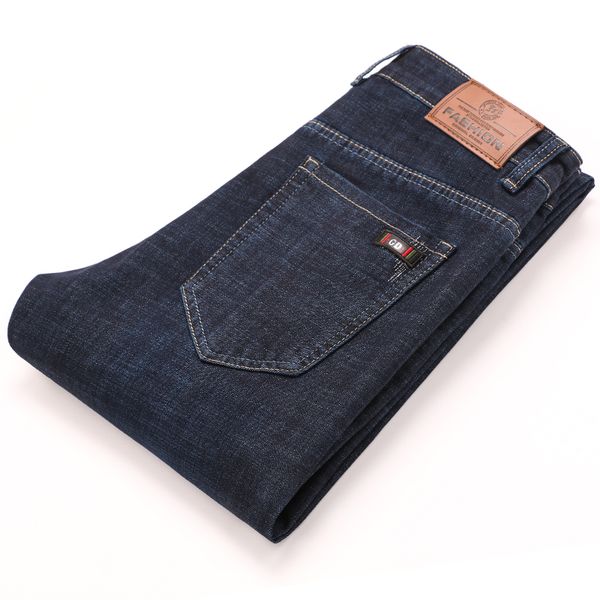 

men's jeans male slim fit trousers men pants jean homme denim casual pant business moda masculina stretch straight print, Blue