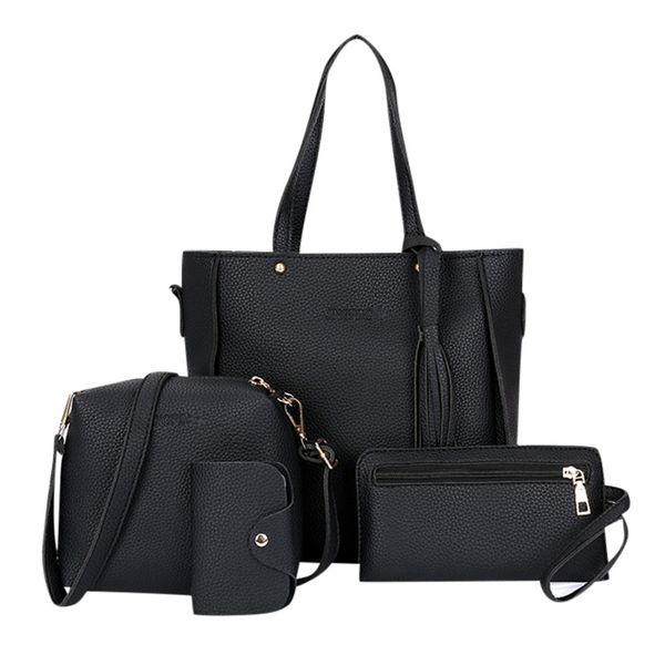 

woman bag 2019 new fashion four-piece shoulder bag messenger wallet handbag bolso de las seÃ±oras #yj