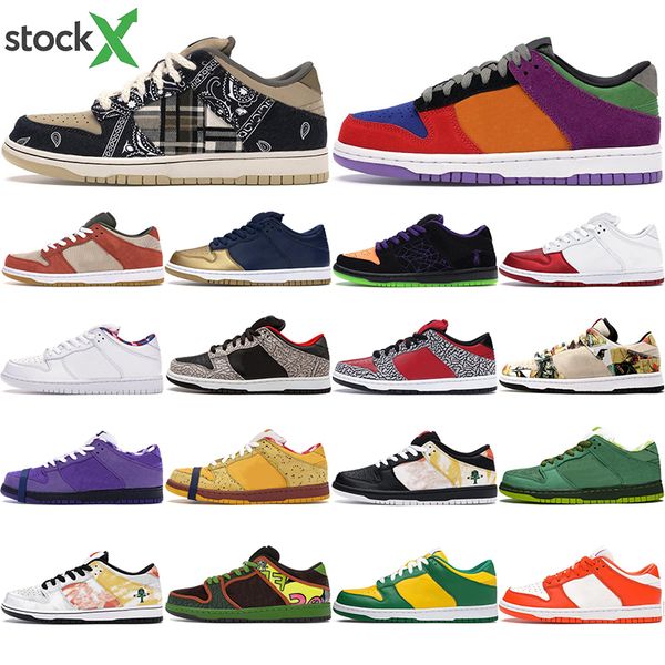 

with socks shadow chunky dunky dunk low mens designer sneakers travis scotts safari raygun tie dye infrared panda pigeo basketball shoes