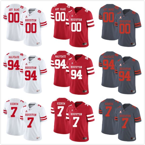

Custom Mens Youth Houston Cougars Any Name Any Number Personalized Kids Man Home Away NCAA College Football Jerseys