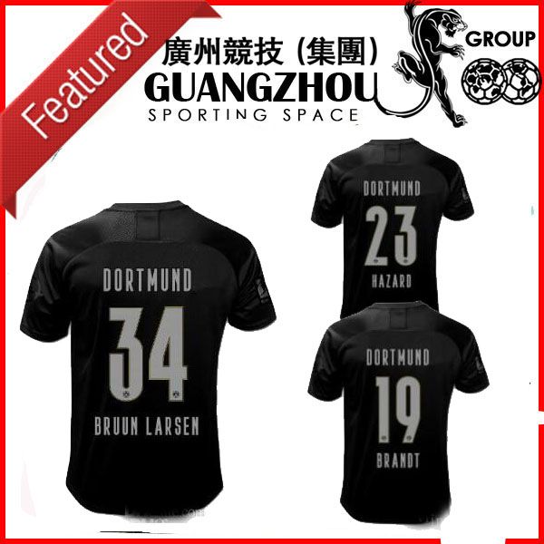 

19 20 boru ia dortmund 110th anniver ary occer jer ey pecial edition coal teel 2019 2020 hazard reu hummel brandt football hirt, Black