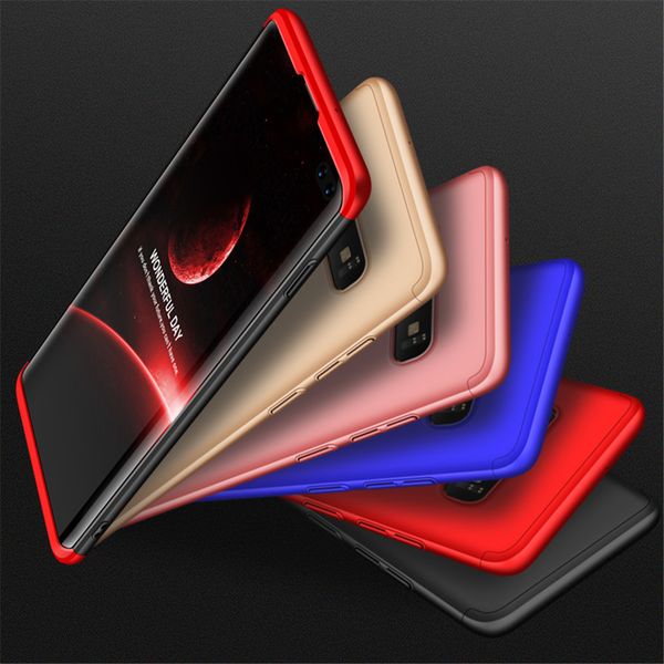

360 Full Protection Case For Samsung S10 S10+ S10e S9 S8 Note9 8 A8 2018 Case Luxury Hard PC Shockproof Back Cover Case