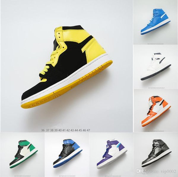 

2019 1 high og bred toe chicago banned game royal basketball shoes men shattered backboard shadow sport sneakers