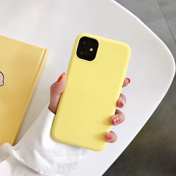 

Тонкий мягкий чехол для iPhone 11 11pro max 7 8plus Оригинальный жидкий силиконовый чехол Candy