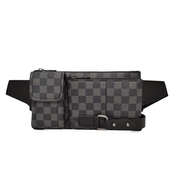 

new men's waist bag one shoulder bag outdoor sports casual breast men's