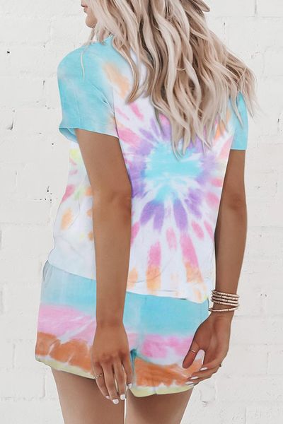 

dhl for pajamas tiedye for femme crew neck tie dye pajama short sets bleach tie dye orange shirt clear jade nice bwkf wsqie, Blue;gray