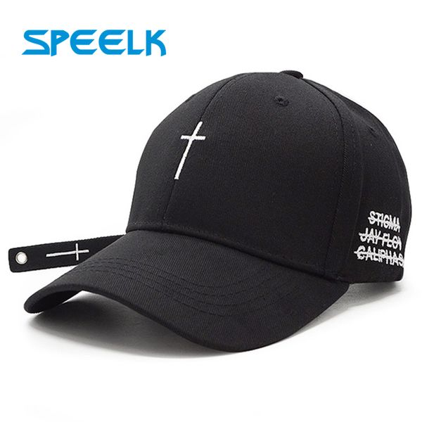 

brand new cross baseball caps men women hip- hat casual snapback caps female ribbon embroidery sunshade hat, Blue;gray