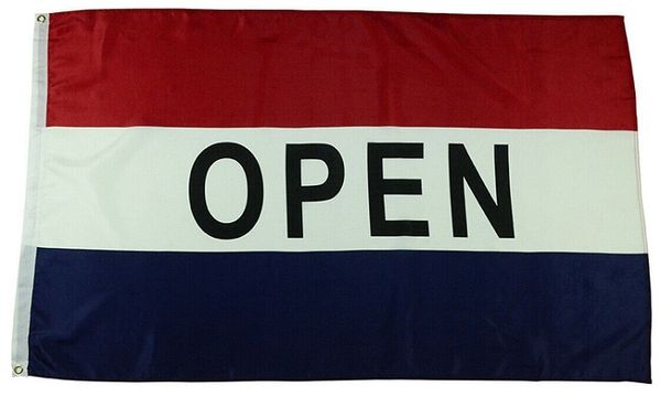 3x5 150x90cm Open Flag Banner Individuelle Werbung zum Aufhängen im Innen- und Außenbereich, beliebteste Flagge, kostenloser Versand