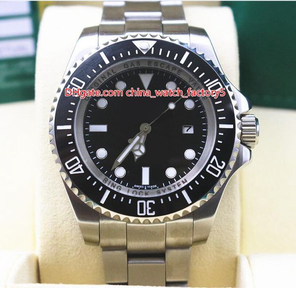 

2 style elling 44mm 116660 d-blue black sea-dweller ceramic 316l steel asia 2813 movement automatic mens watch watches, Slivery;brown