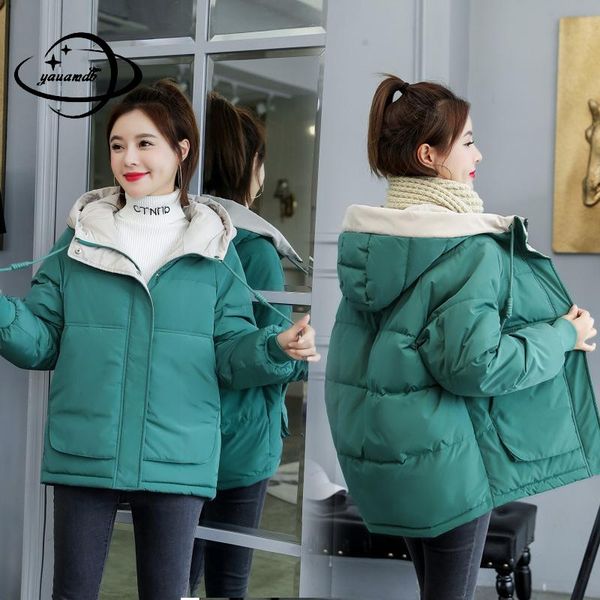 

plus size womens parkas jacket winter female coats clothing zipper wide-waisted patchwork thicken ladies outerwear clothes h66, Black