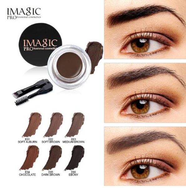 

IMAGIC New Arrivals Professional Eyebrow Gel 6 Colors High Brow Tint Makeup Eyebrow Brown Eyebrow Gel With Brow Brush Tools