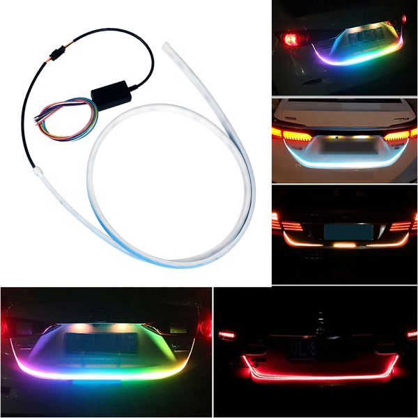 

magnificent dynamic streamer led car third brake light rear trunk high mount slamp 12v flexible strip turn signal universal