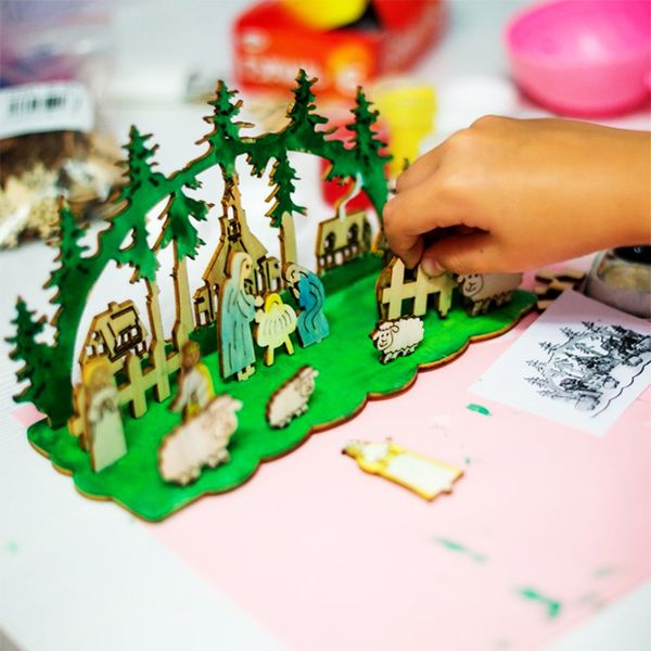 

diy wooden kids hand-on toys christmas gift christmas facade decorations for home snowman story xmas tree new year 2020 navidad