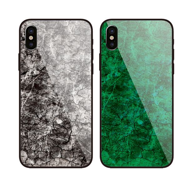 

Luxury tempered glass Marble phone Case For iPhone 6 6S 7 8 Plus phone case Shining Soft Silicone Cover for iphone