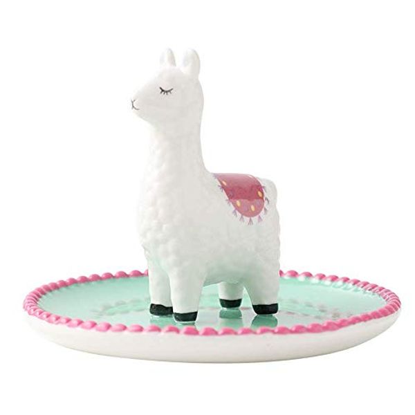 

alpaca ceramic ring jewelry dish stand necklace accessories organizer home room display tray decorative ornaments snack plate zj0527
