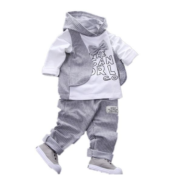 

children clothes suit spring kid boys girls cartoon letter hooded t shirt pants 2pcs/sets baby toddler fashion infant sportswear, White