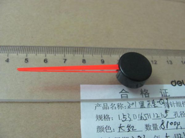 Ponteiro vermelho do instrumento do carro, tacômetro, calibre de óleo, odômetro, ponteiro do termômetro, Qy L = 53mm