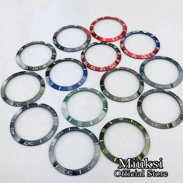 

miuksi watch parts 38mm ceramic/titanium bezel insert fit 40mm watchcase