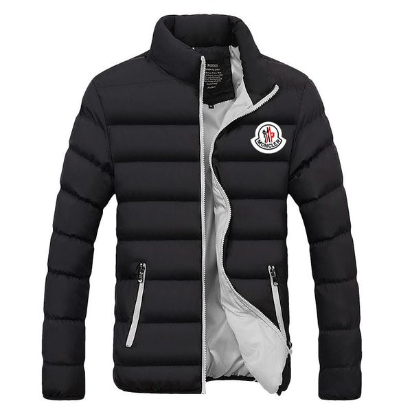 

mens designer x0 moncler jacket winter coat thick windbreaker brand coat zipper down jacket outdoor sport jackets plus size men clothing, Black