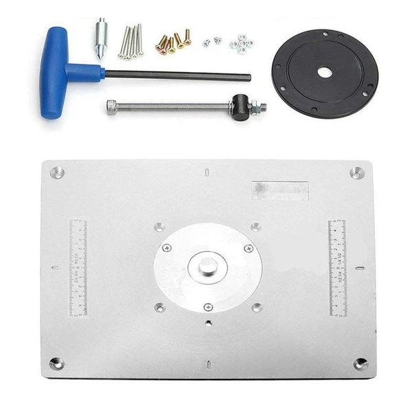 

aluminum alloy router table insert plate for popular router trimmers models engrving machine diy woodworking benches