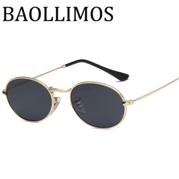 

2019 oval women sunglasses men glasses lady luxury retro metal sun glasses vintage mirror uv400, White;black