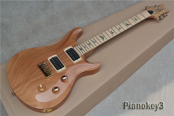 

2019 oem handmade cu tom wood color paul reed electric guitar abalone inlay maple fingerboard electric guitar