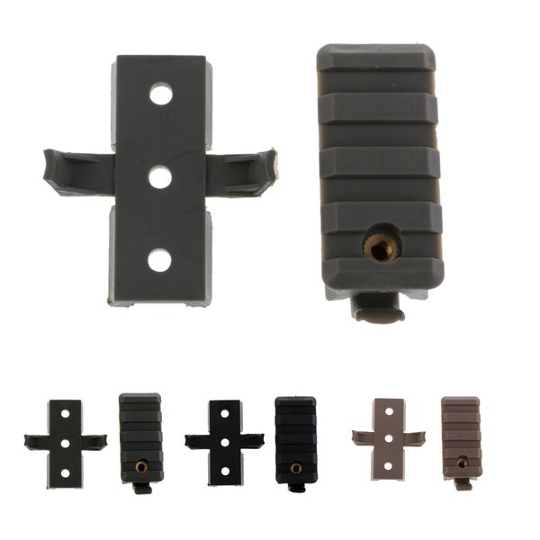 

tactical fast helmet accessory abs buckle picatinny/wing-loc adapter, Black;white