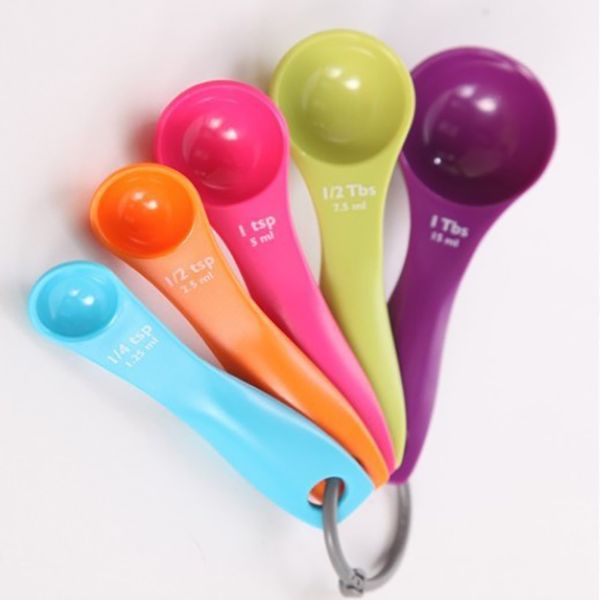 

творческий мерная ложка набор с масштабом пищевой измерения кухня выпечки кулинария инструмент мини комплект 5 шт. / компл. dhl ship xd21132