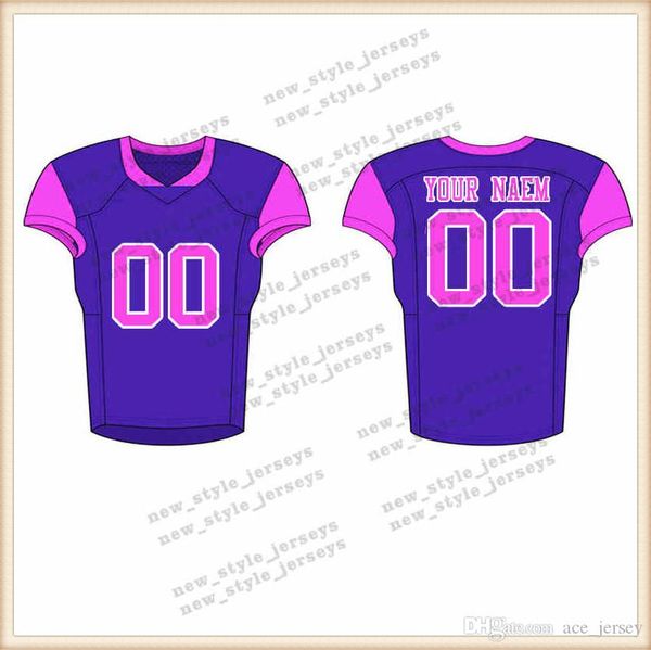 

204Men 2019 Youth Football Jerseys Army Green Wine Red Embroidery Logos Stitched Custom Any name Any number Jerseys